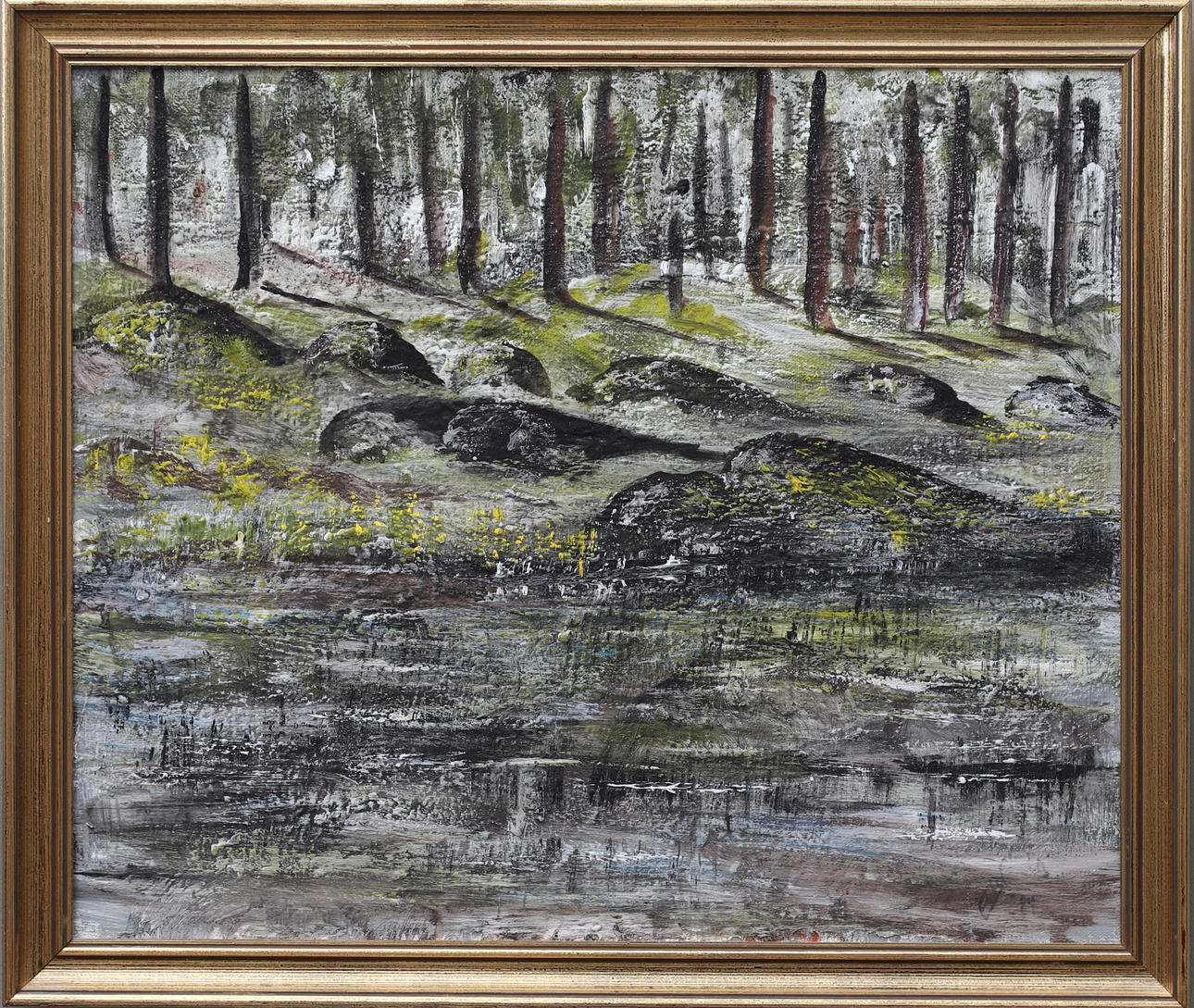 ERIC SKALD. oil on canvas, signed and dated -84.