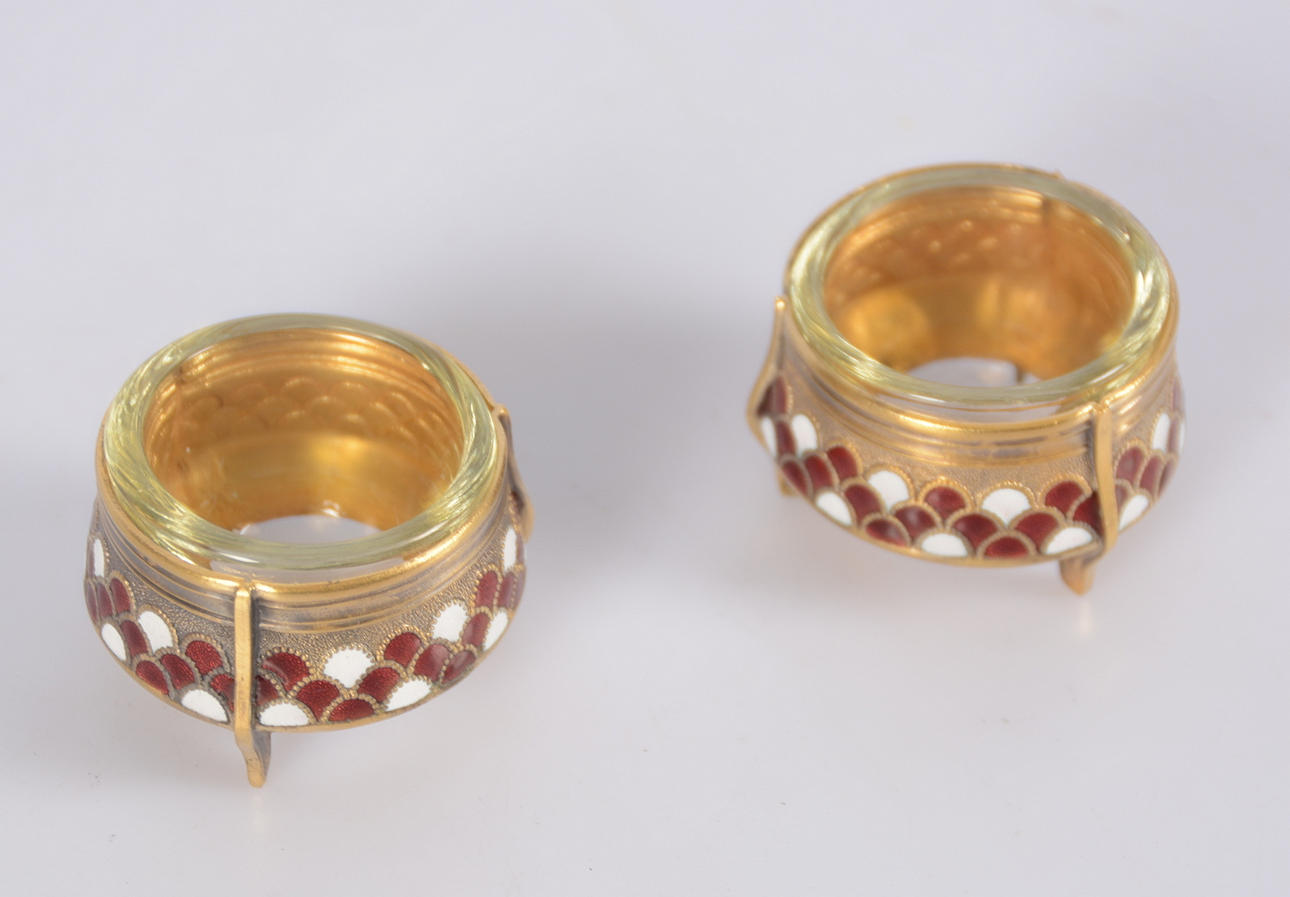 SALTKAR, 1-par, emalj, Ryssland.