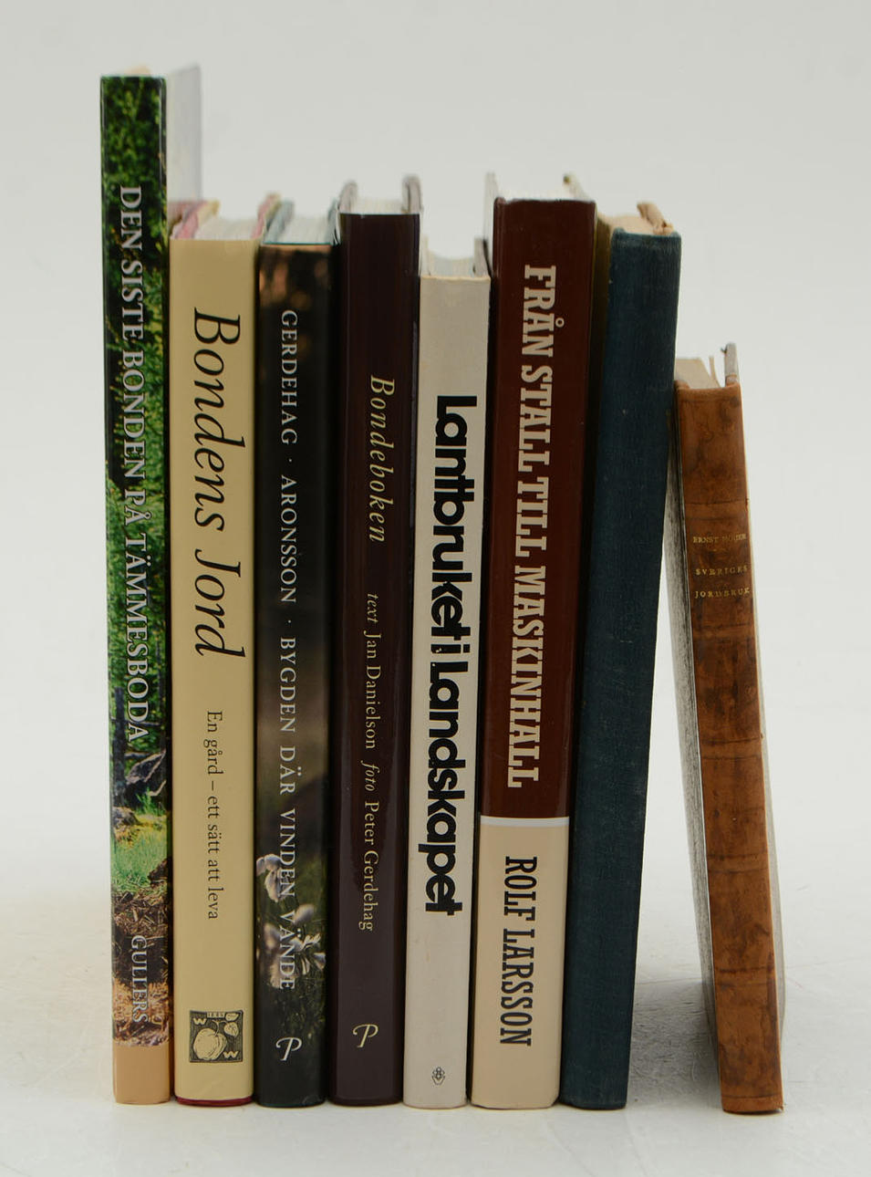 Bøger om landbrug og landmænd, 8 bind.