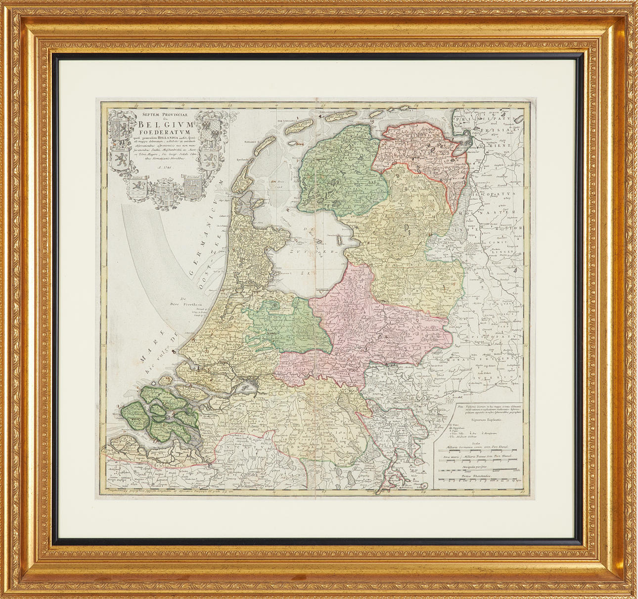 KARTA. Belgien, Mayer, 1748.