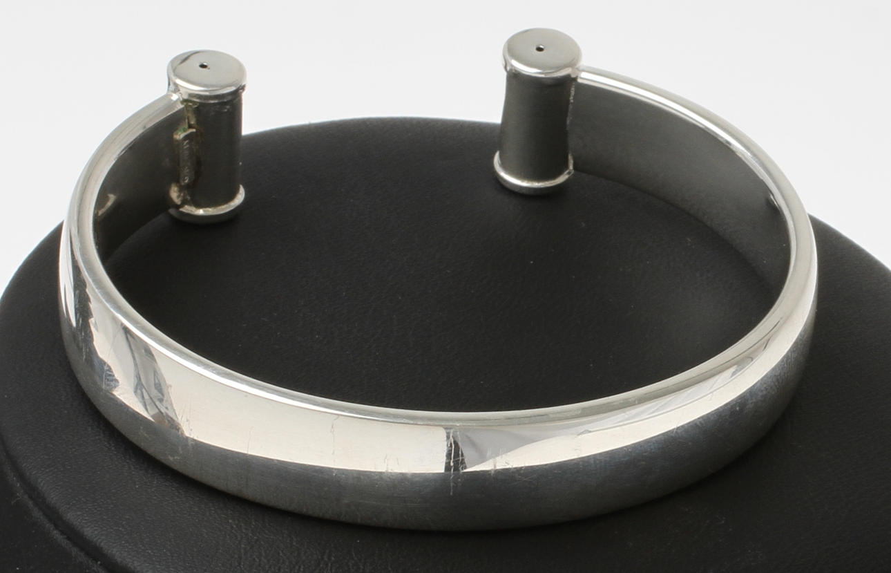 ARMBAND, silver, Italien.