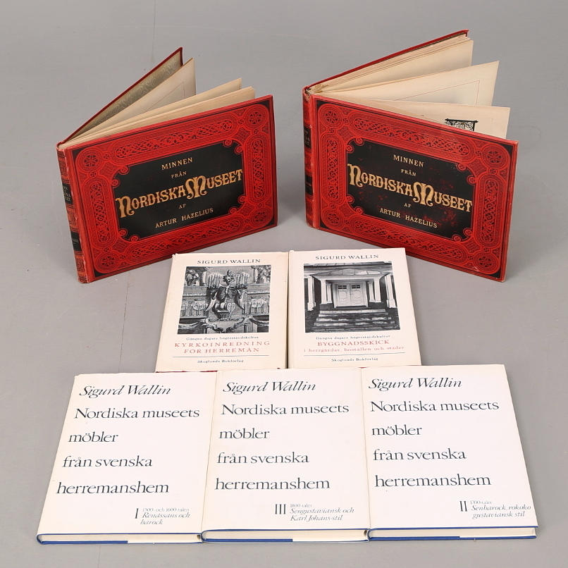 MINNEN FRÅN NORDISKA MUSEET, Artur Hazelius + SIGURD WALLIN, 5 band.
