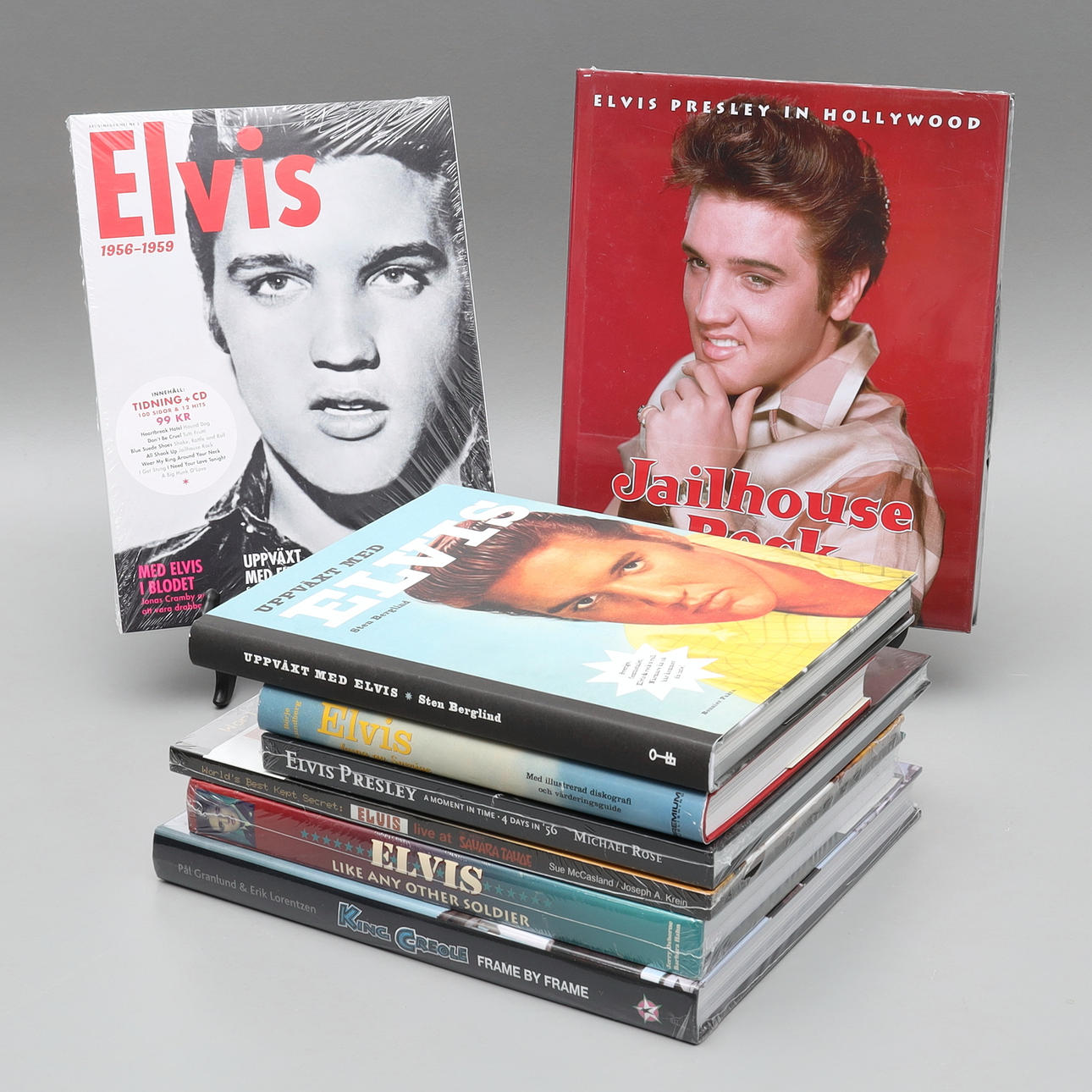 ELVIS PRESLEY, 8 böcker.