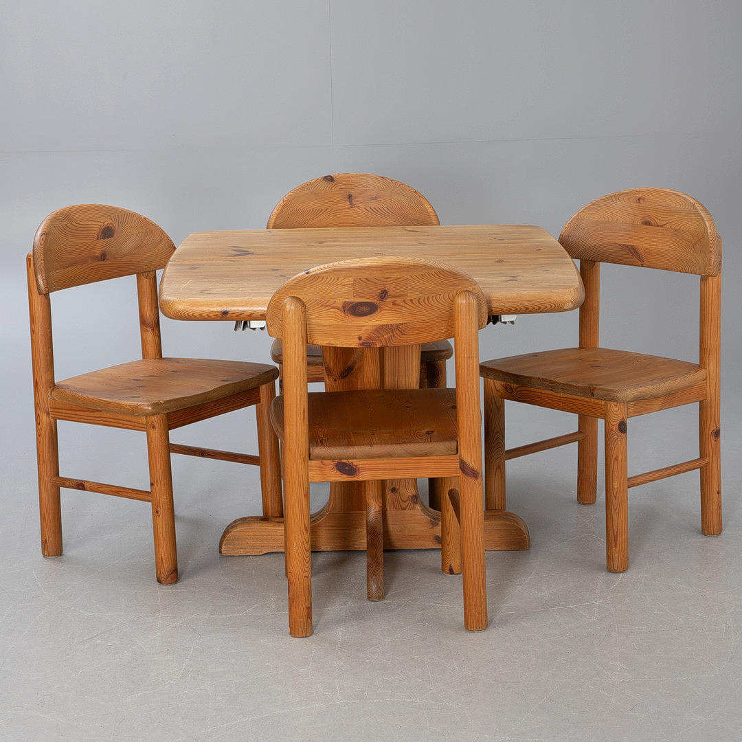 Matbord + 4 stolar, tall (5).