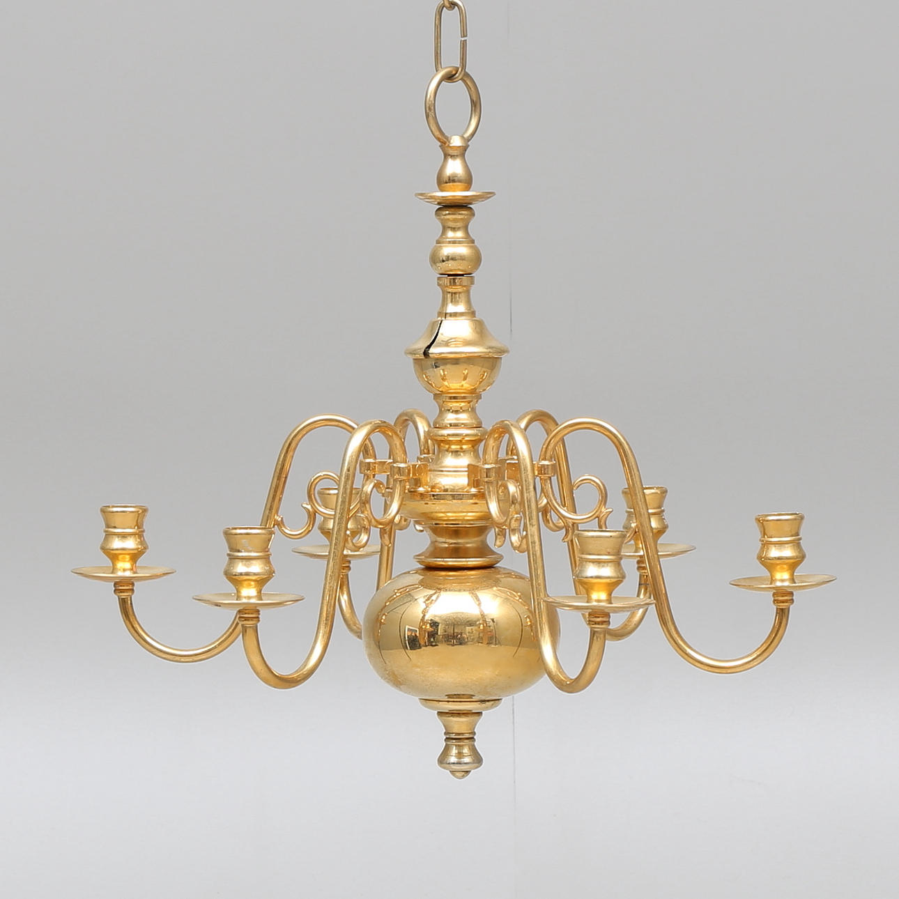 LJUSKRONA, mässing, AE Bolling, Gränna, 1900-talets sista kvartal.