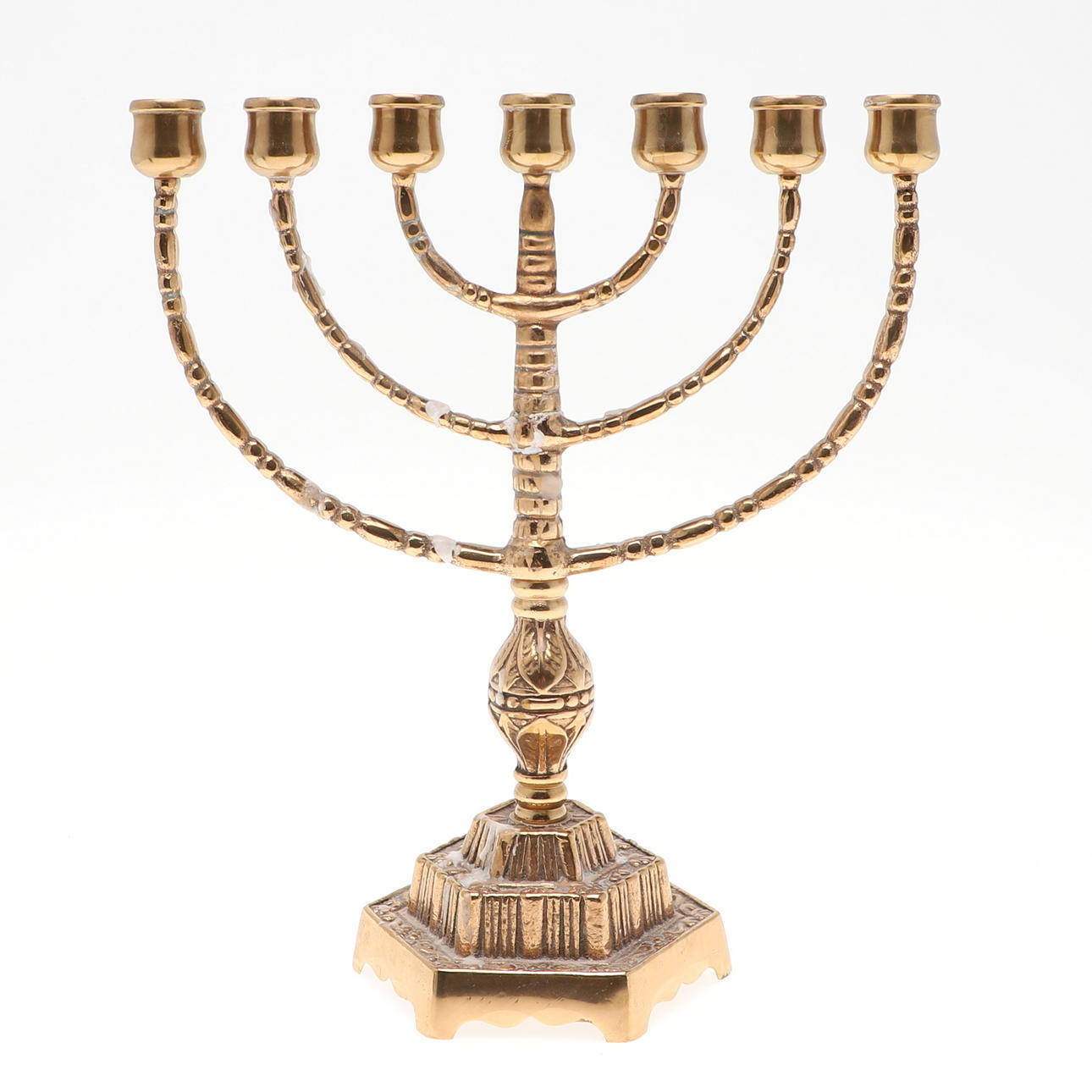 Ein siebenarmiger Kerzenständer, Gnosjö Malm.