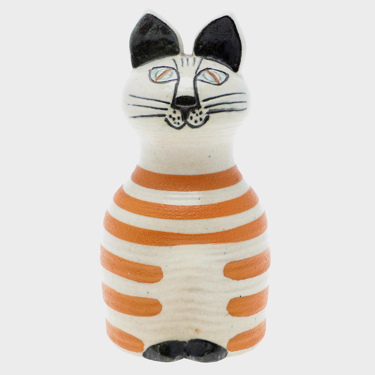 LISA LARSON. figurine, stoneware, cat, “Trapp” from the series Tripp, Trapp, Trull, Gustavsberg, signed.