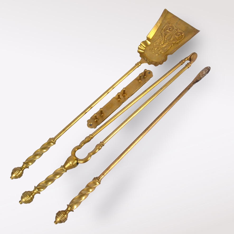BRASSET, 3-piece, brass.