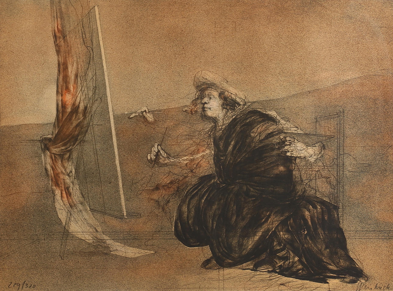 CLAUDE WEISBUCH. Farblithografie, signiert und nummeriert.