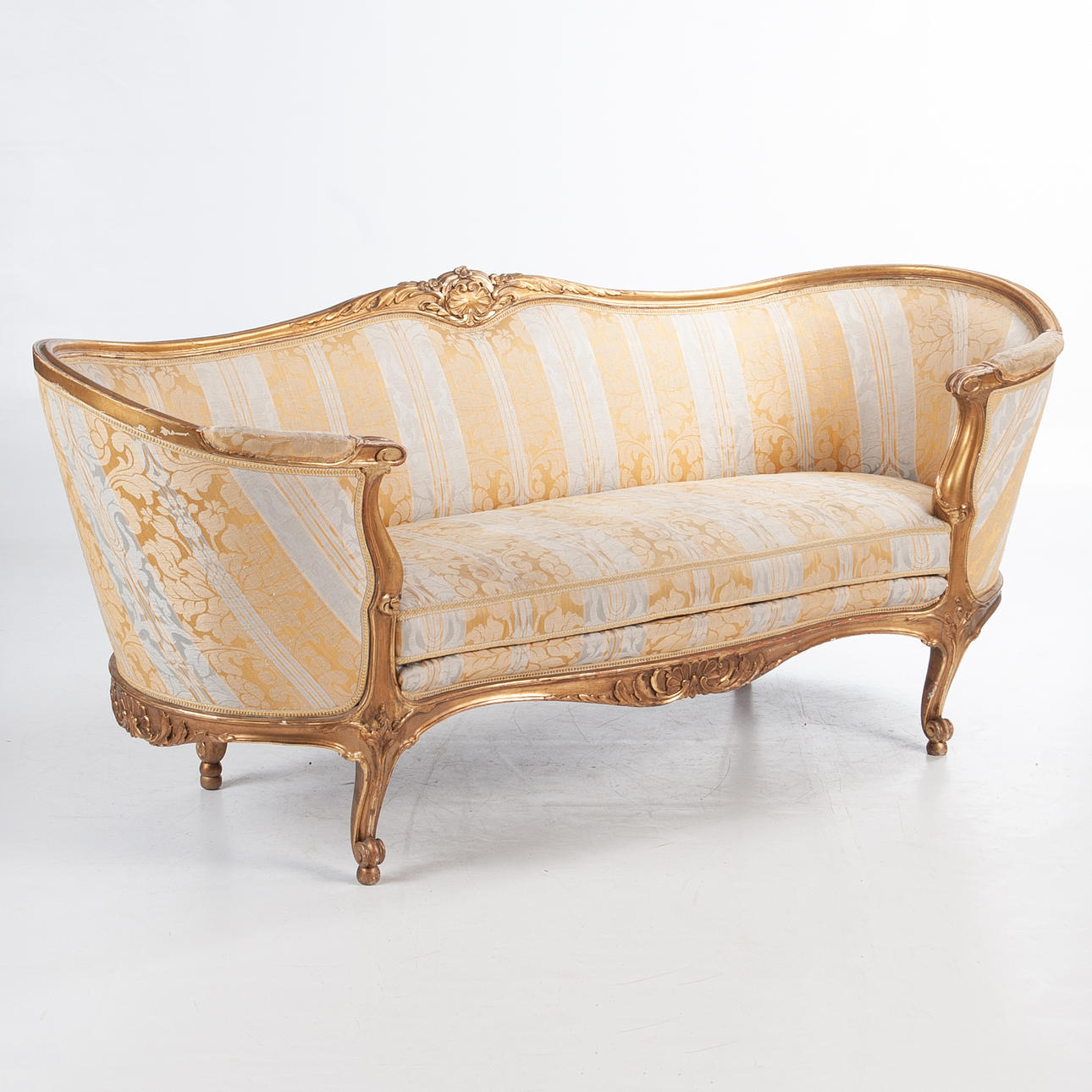 SOFFA. Badkarssoffa, gustaviansk stil,1700-tal.