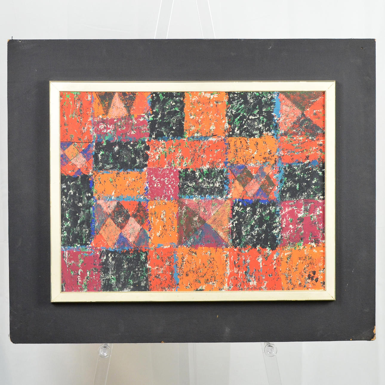 HEINRICH ARRIGO FLORIAN WITTLER (1918 - 2004). ABSTRACT COMPOSITION, ACRYLIC ON HARDBOARD, AROUND 1970, SIGNED.