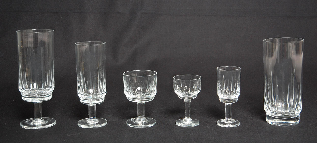 GLASSERVIS, 68 delar, Modell " Palisad ", Kosta, 1960-tal.