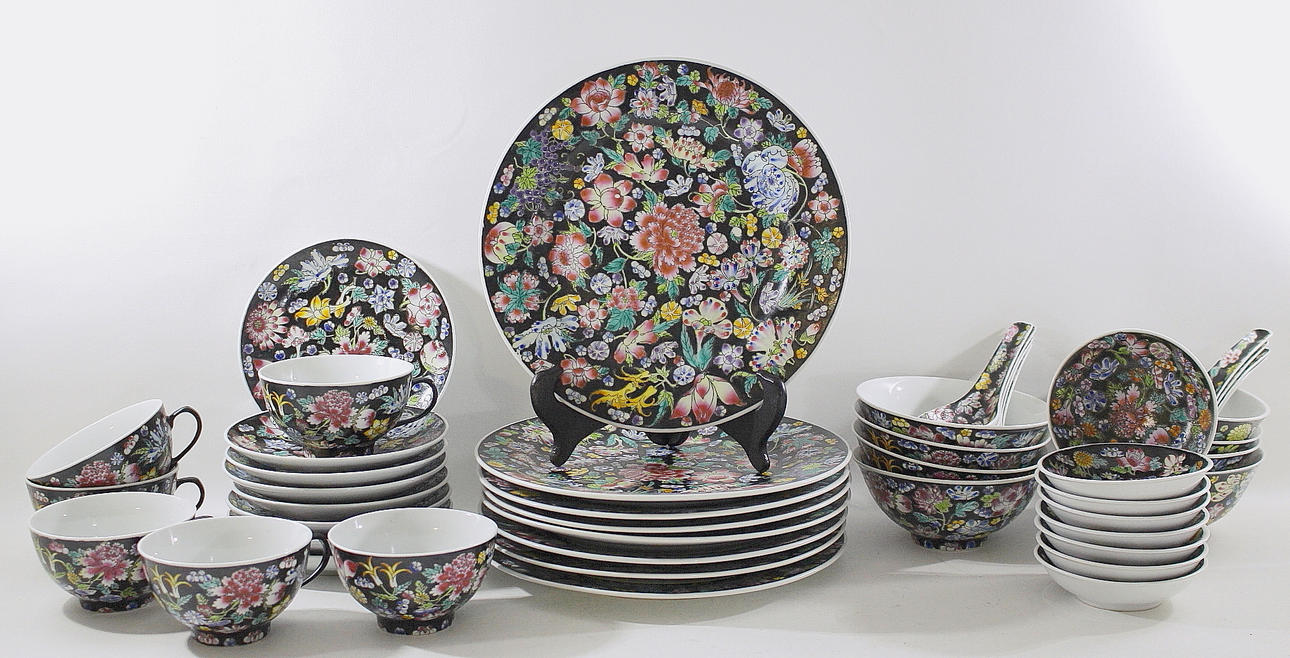 SERVIS, 46 delar, porslin, Kina.