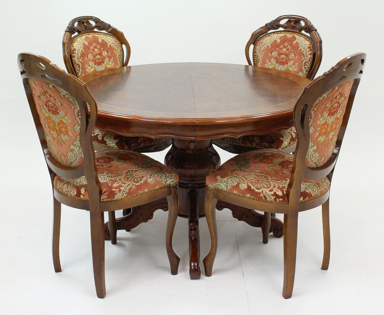 MATSALSMÖBEL, Nyrokoko, 5 delar, 1900-talets senare hälft.