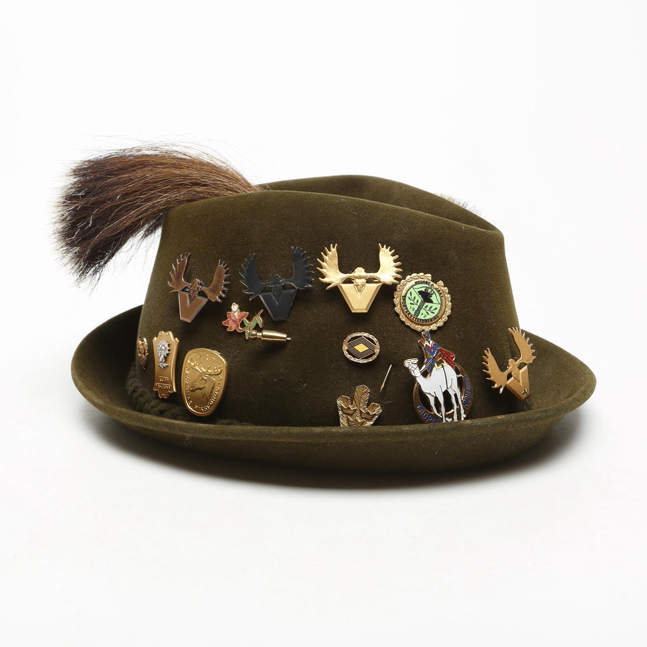 JAGDHUT, mit Abzeichen.