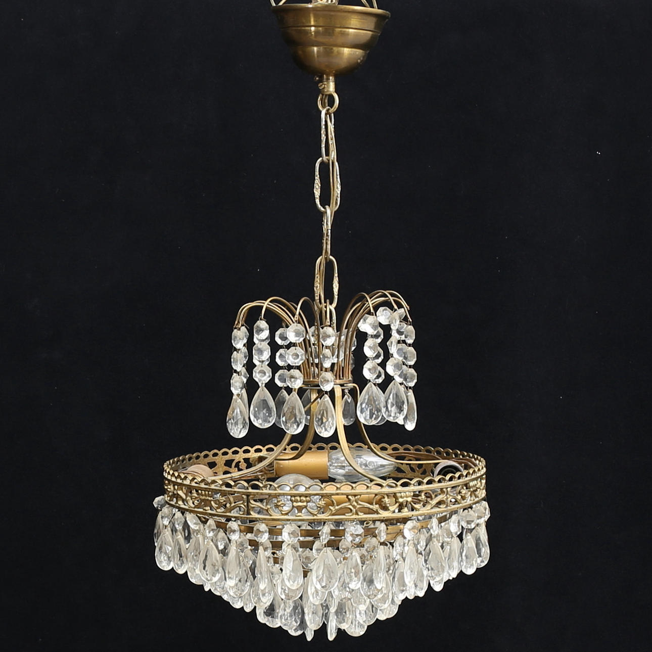 LJUSKRONA, 1900-talets andra hälft, höjd ca 60 cm.