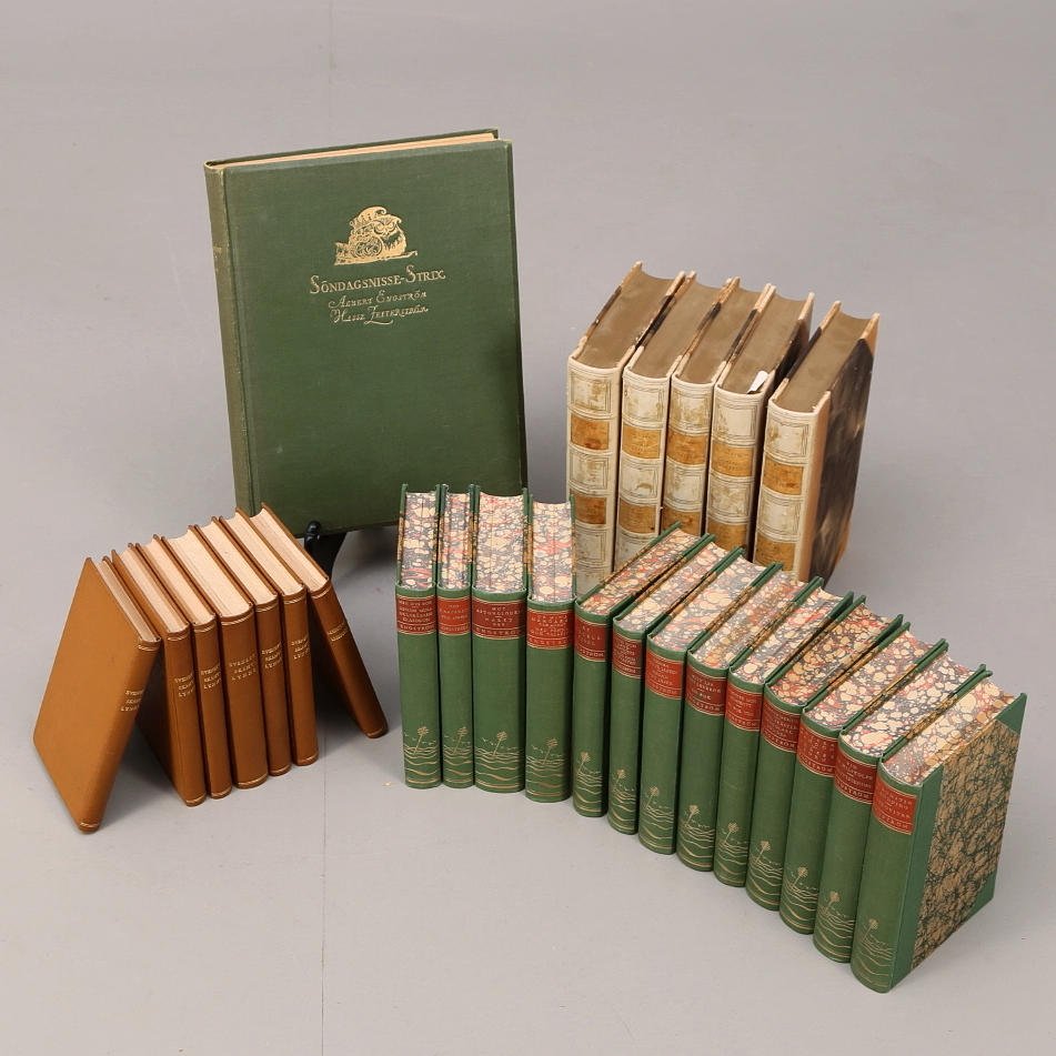 ALBERT ENGSTRÖM 18 volymer, SÖNDAGSNISSE-STRIX och SVENSKT SKÄMTLYNNE, 7 band.