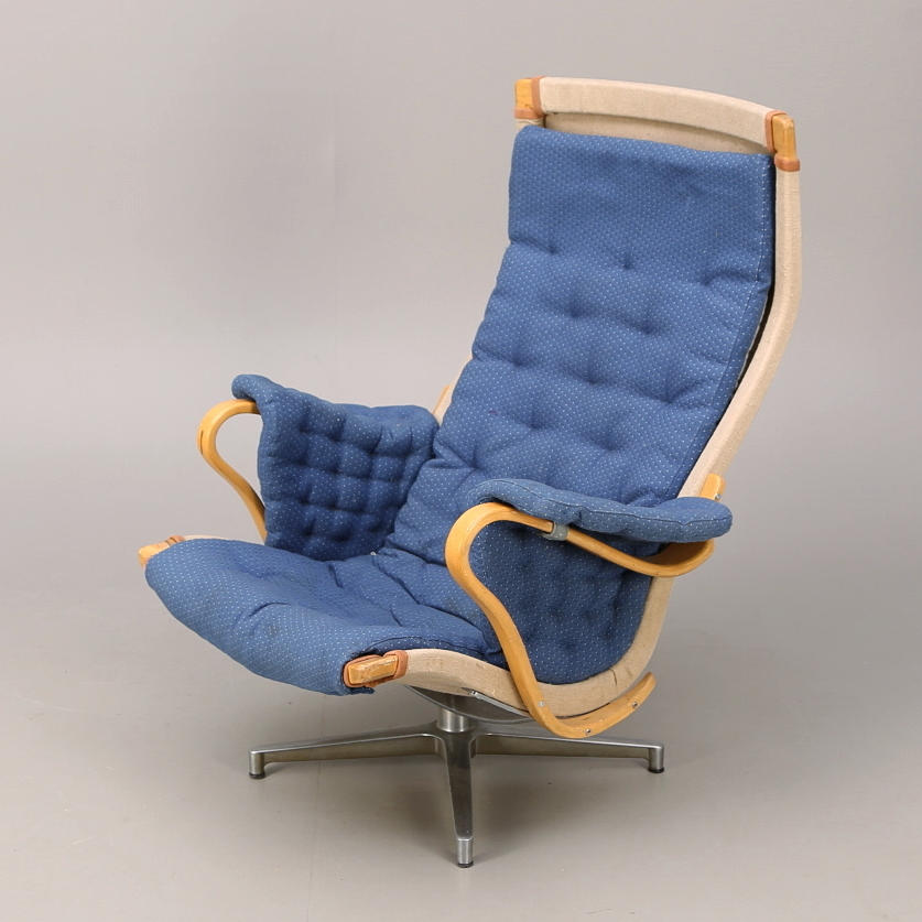 SNURRFÅTÖLJ, "Pernilla", Bruno Mathsson för DUX.