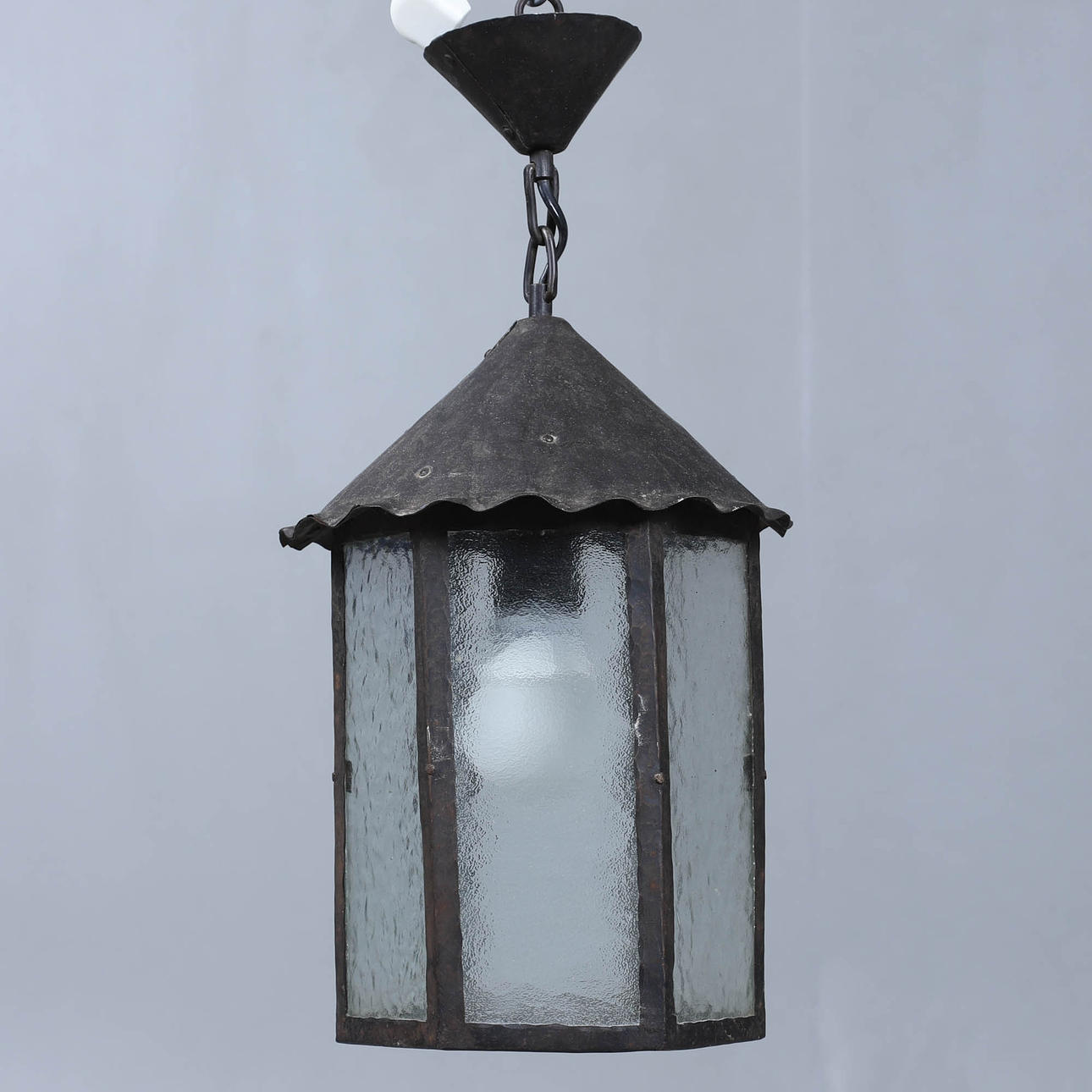 LAMPA , SMIDE, 1900 TAL.