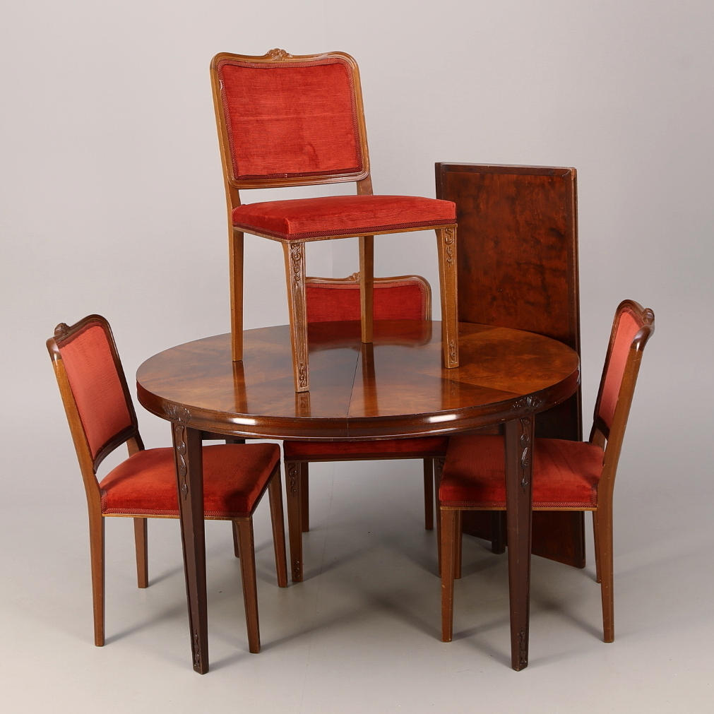 MATSALSMÖBEL, 5 delar, 1940-tal.