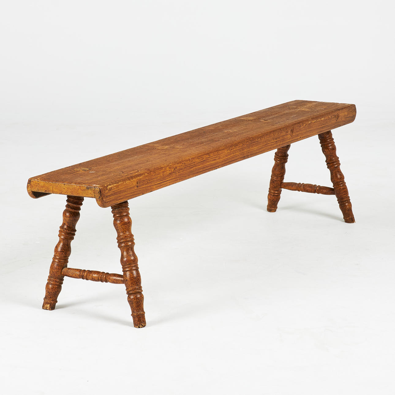 BÄNK, svarvade ben, ek.