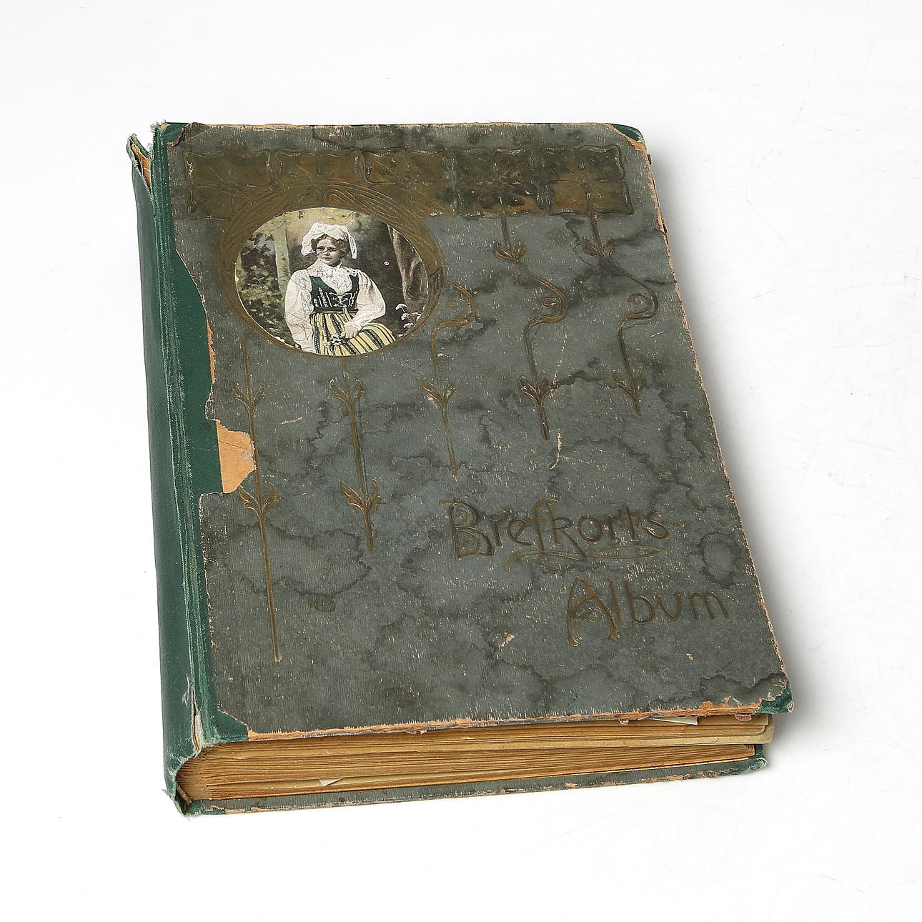 VYKORTSALBUM, "Brefkorts album", 1900-talets början.