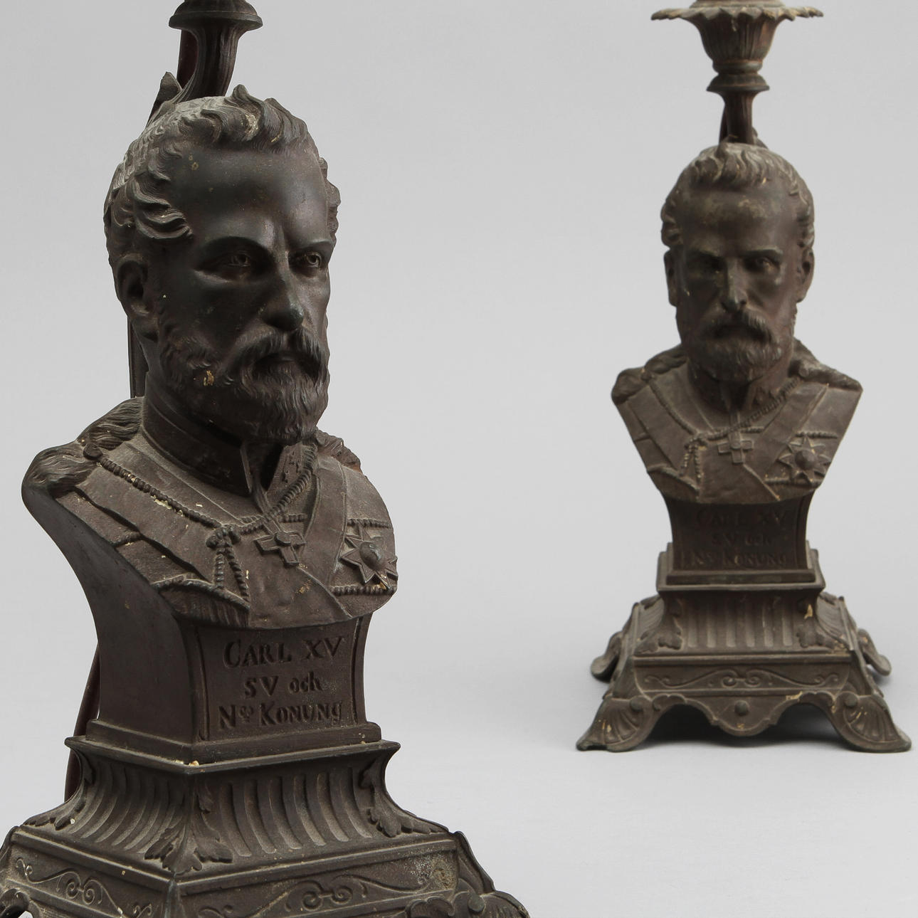 BORDSLAMPOR, ett par, 1900-talets början.