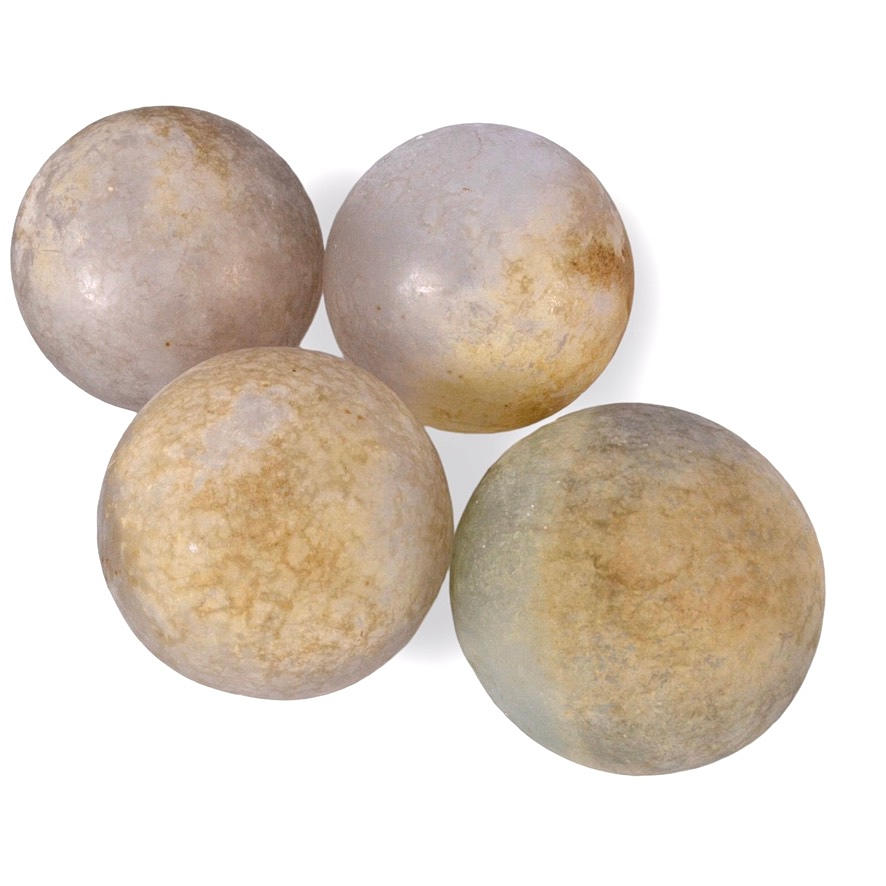 GLASFLÖTEN, 4-stycken, 1800-tal.