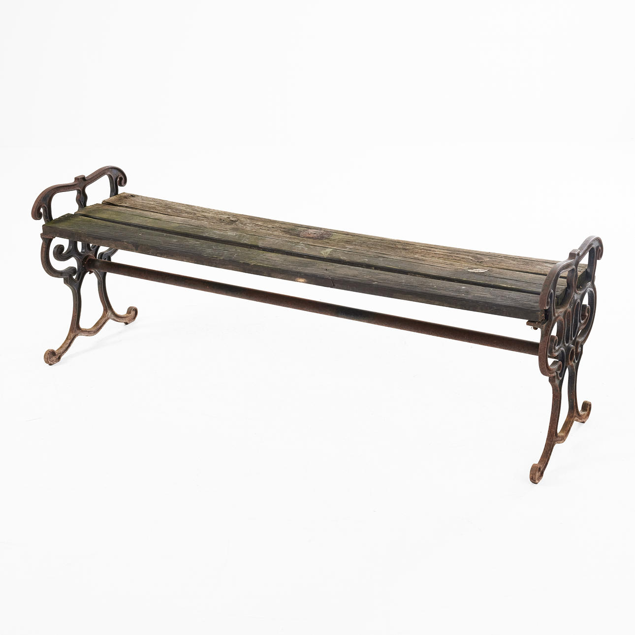 BÄNK, gjutjärn, trä, 1900-tal.