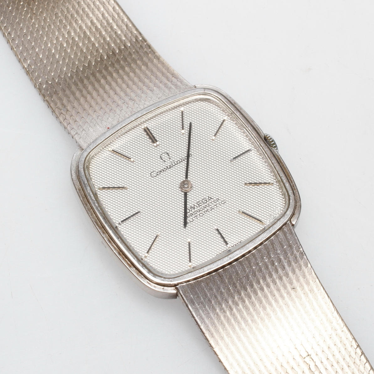 ARMBANDSUR OMEGA CONSTELLATION, 18k vitguld, total vikt ca 87 gr.