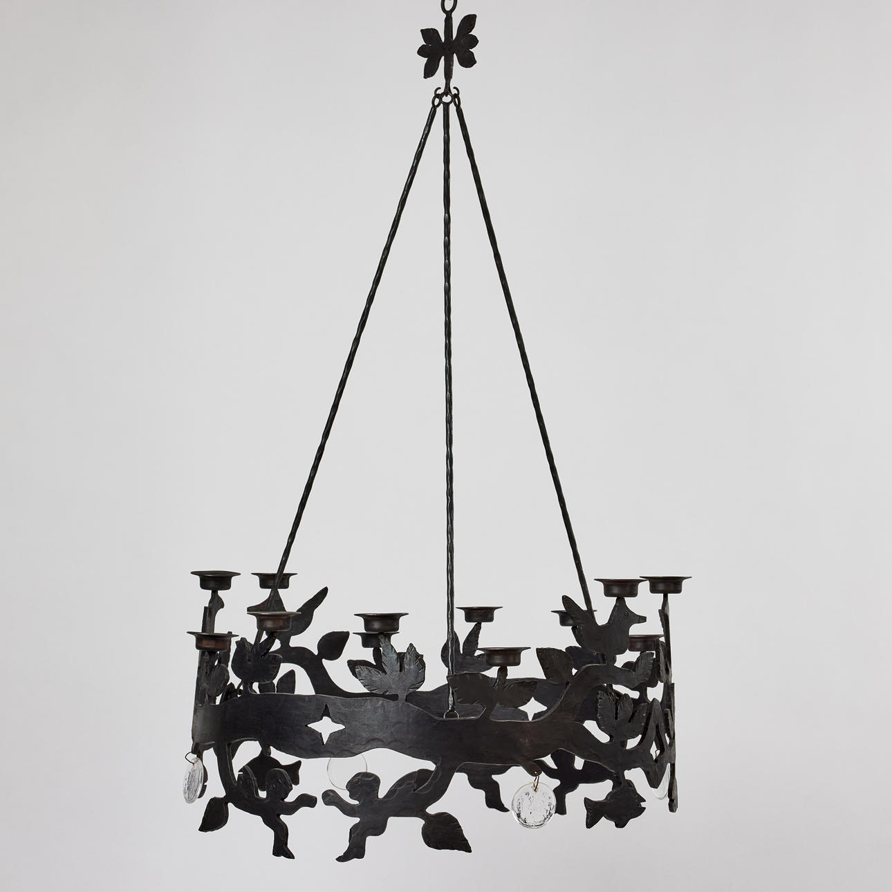 BERTIL VALLIEN. Lysekrone, Boda Smide.