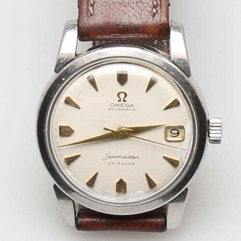 ARMBANDSUR, herr, Omega, Automatic Seamaster Calendar, 1950-tal.