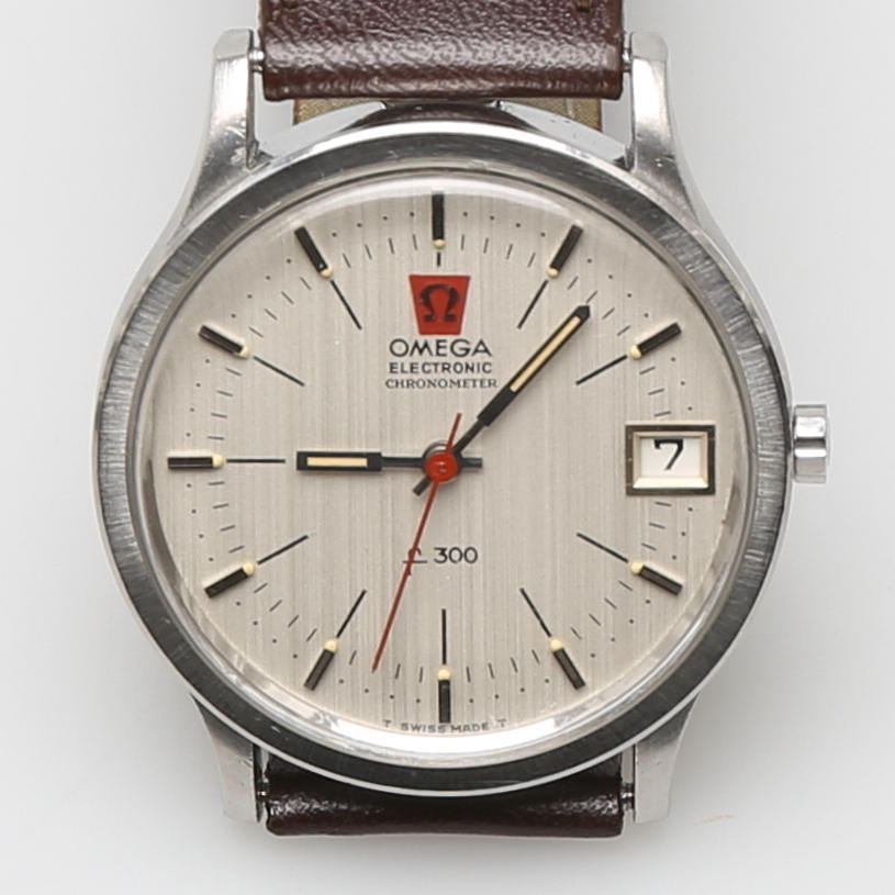 ARMBANDSUR, herr, Omega, Electronic, f300, Chronometer, 1970-tal.