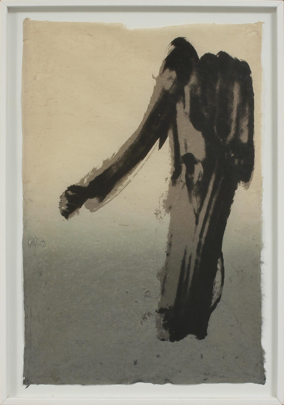 CLAES HAKE. Komposition. Färglitografi, signerad och numrerad 115/150.