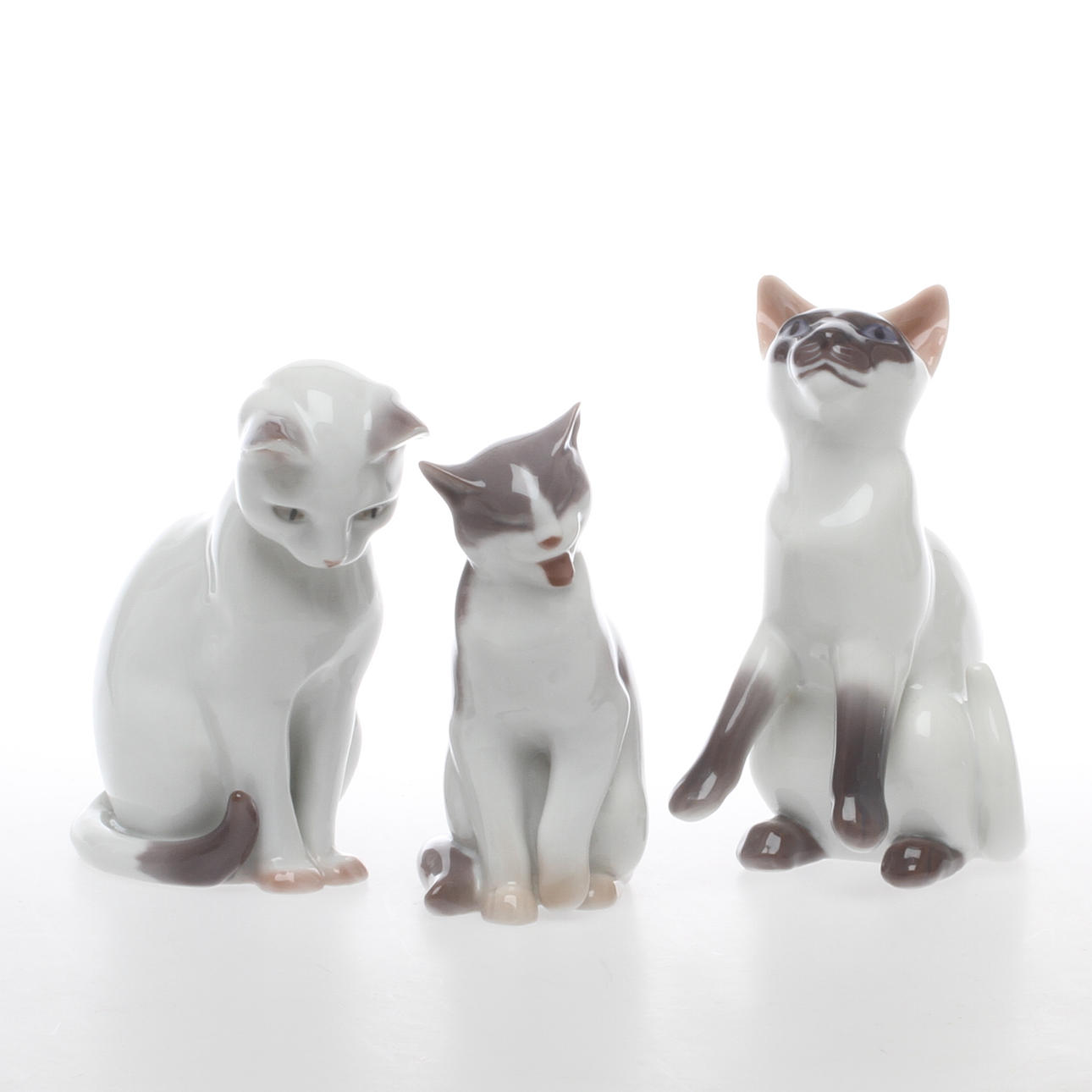 FIGURINER 3 st, porslin, Bing & Gröndahl.