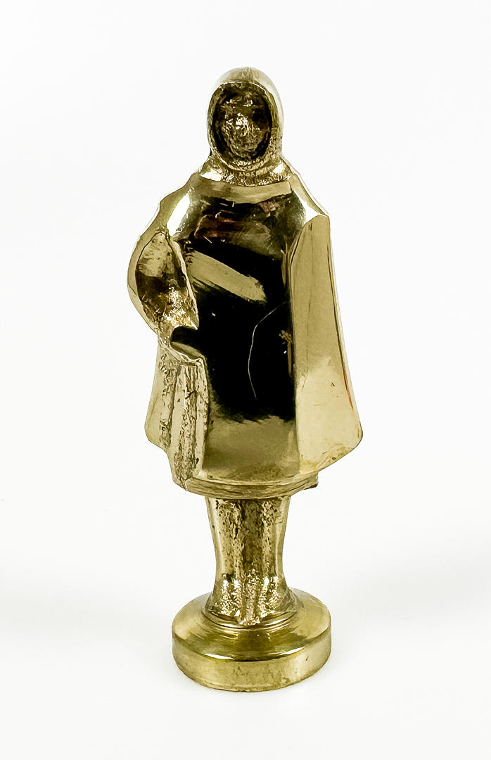 A brass sculpture, “Bockstensmann”, 20th century.