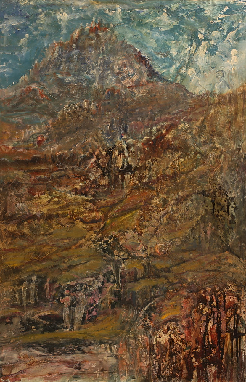 SIGURÐUR KRISTJÁNSSON. Oil on panel, signed.