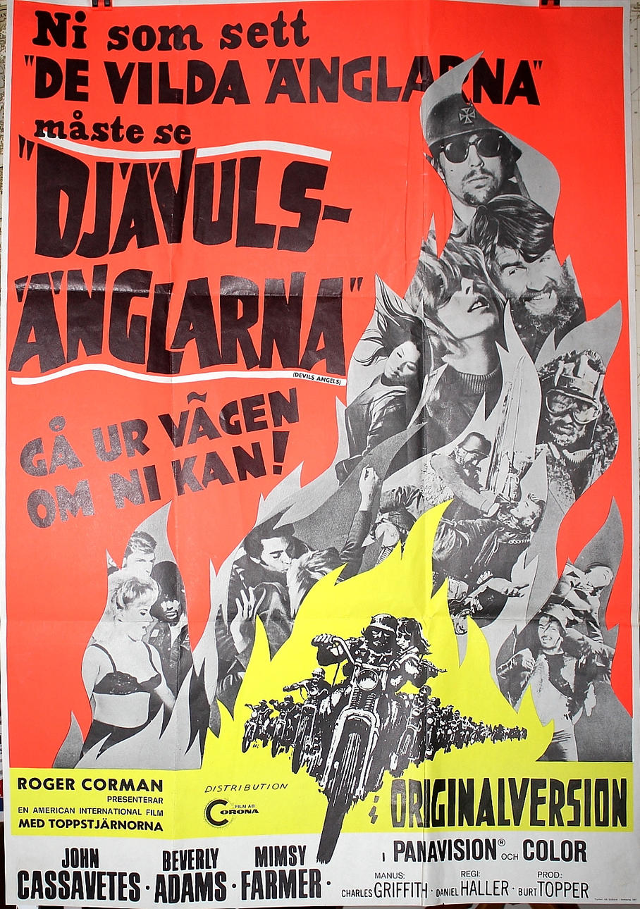 BIOAFFISCH, Djävuls Änglarna, stämplad 26 jan 1968.