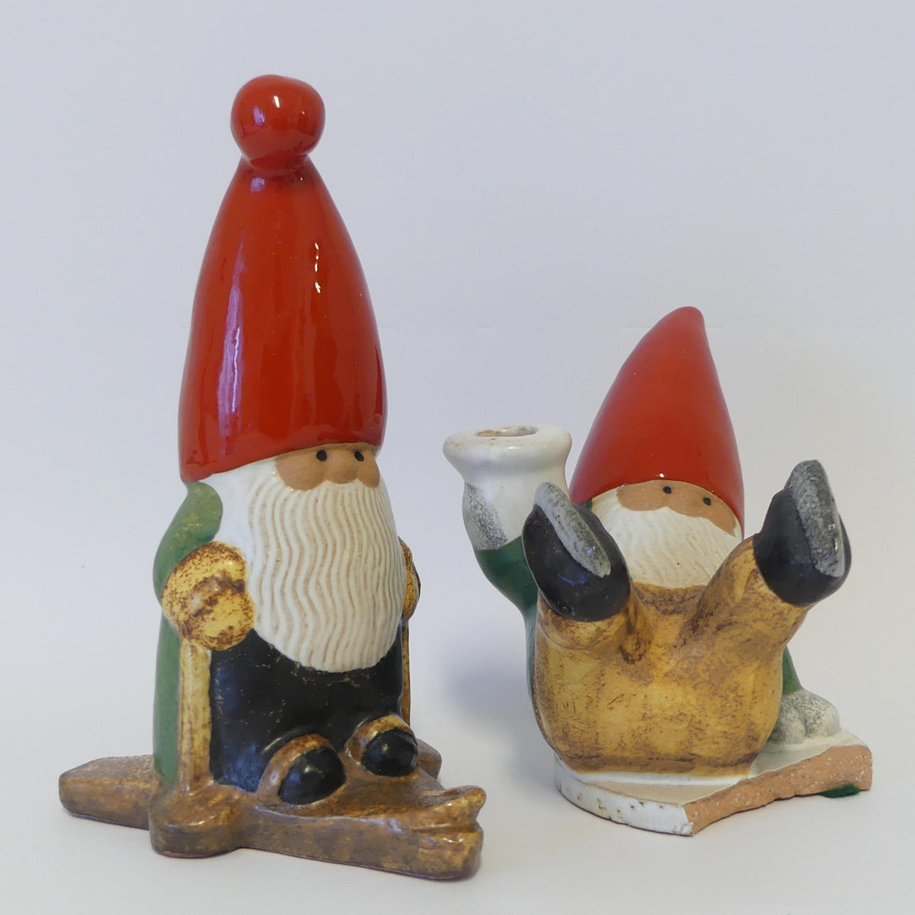 LISA LARSON. gnomos, 2 piezas, K-Studion, Gustavsberg.