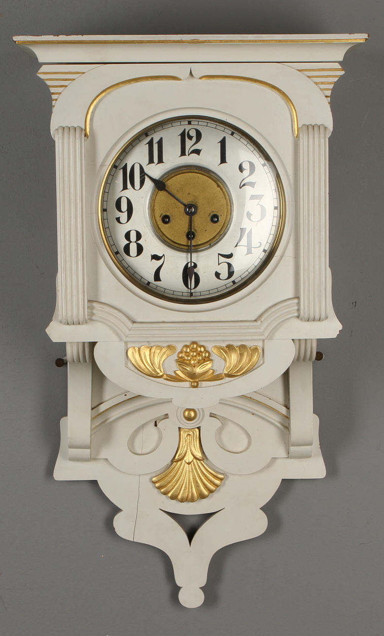 VÄGGUR, sk Herrgårdsur, omkring 1900.