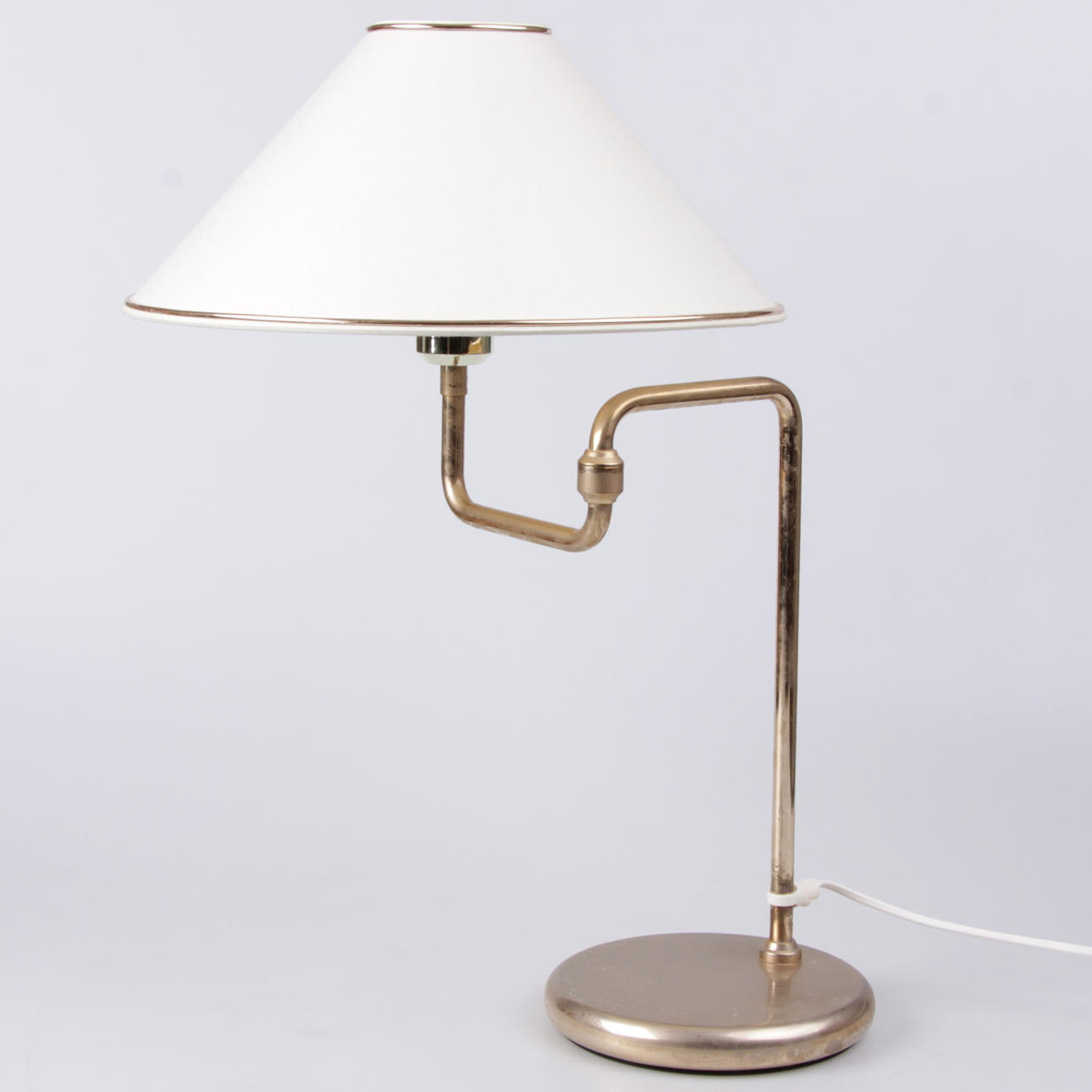 BORDSLAMPA, gulmetall, RAF, 1900-tal.