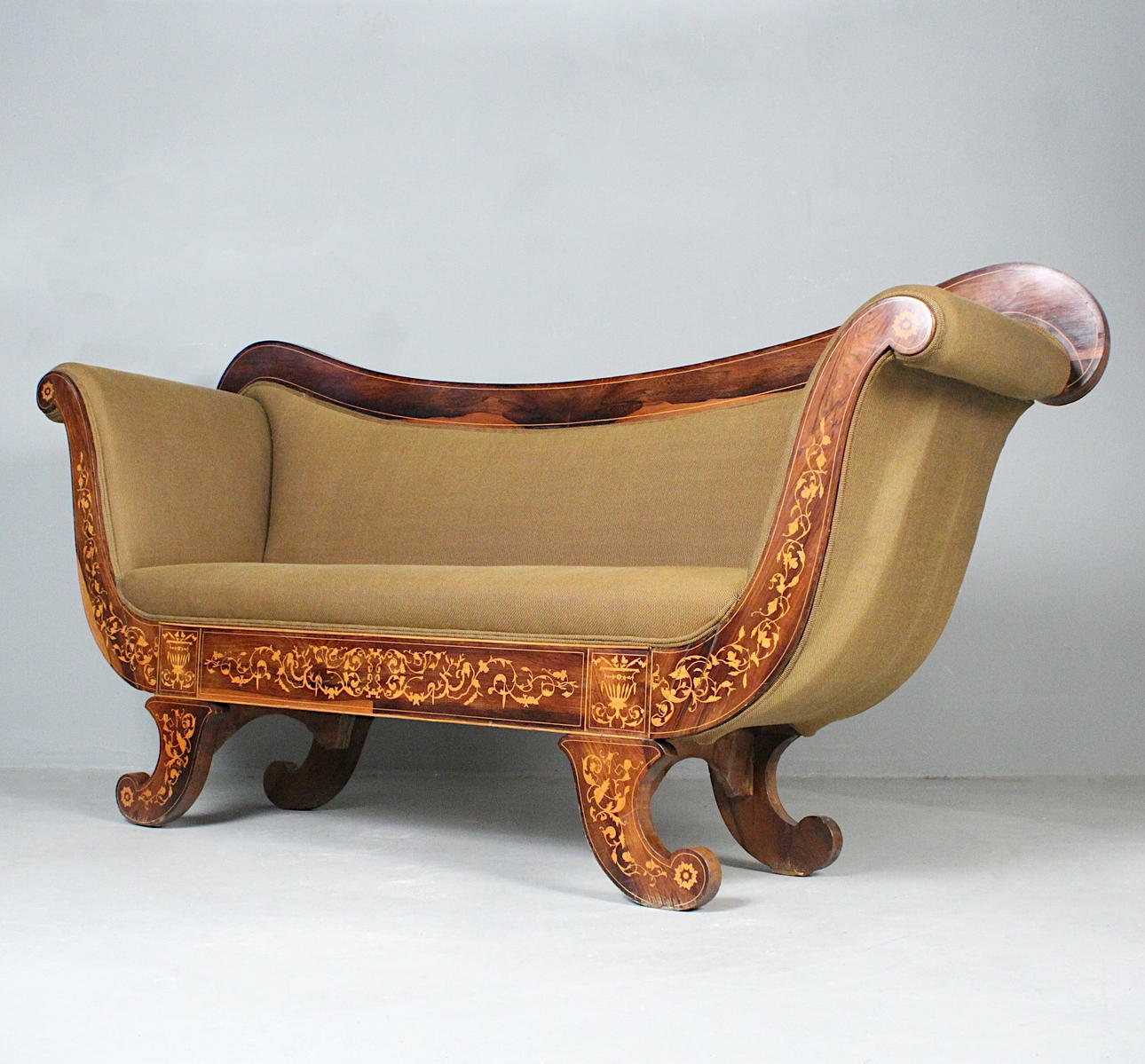Biedermeier Sofa / Chaiselounge, Anfang 19. Jahrhundert.