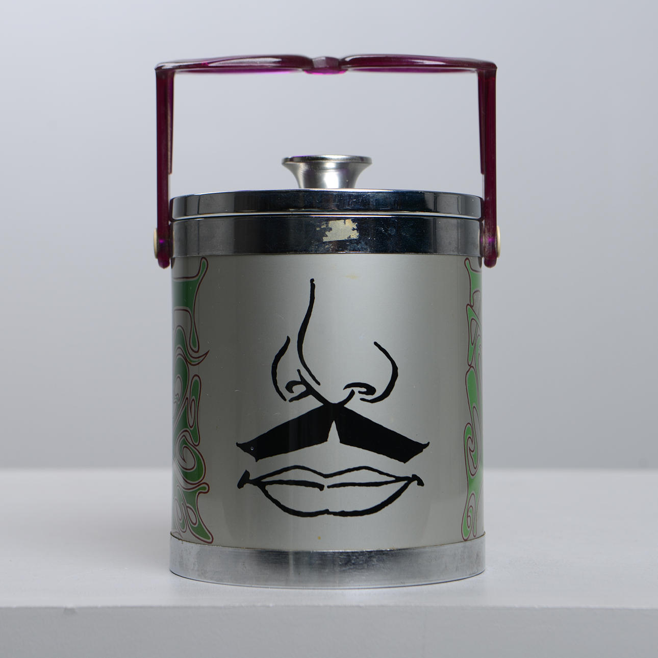 PETER MAX. Ice bucket, made in Japan, 1960s. Miscellaneous