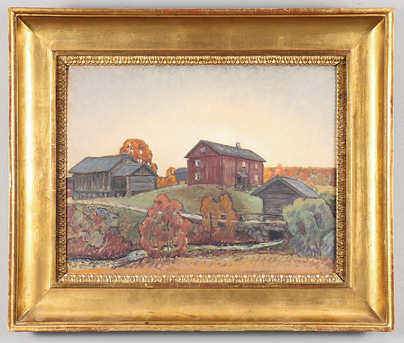 ALFRED EKSTAM. Oil on panel, signed and dated 1922 on verso.