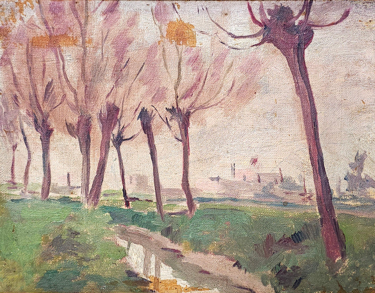 ANÓNIMO. LANDSCAPE. OIL ON CANVAS.