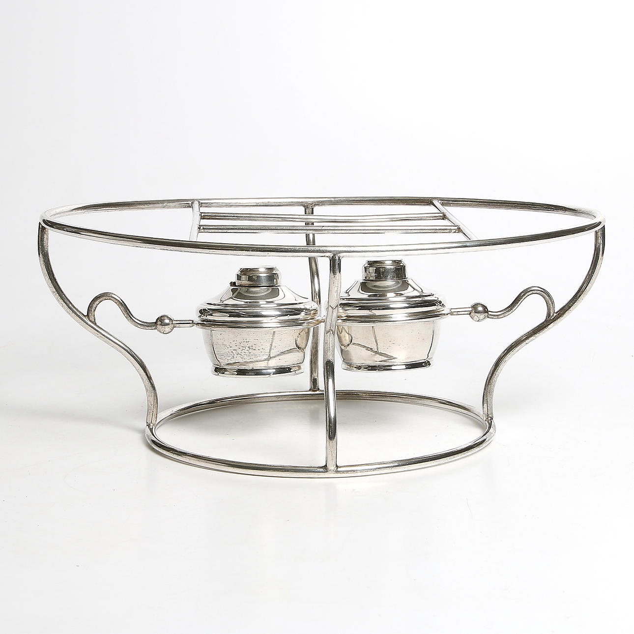 BORDSVÄRMARE, nysilver, Frankrike, 1900-talets första hälft.