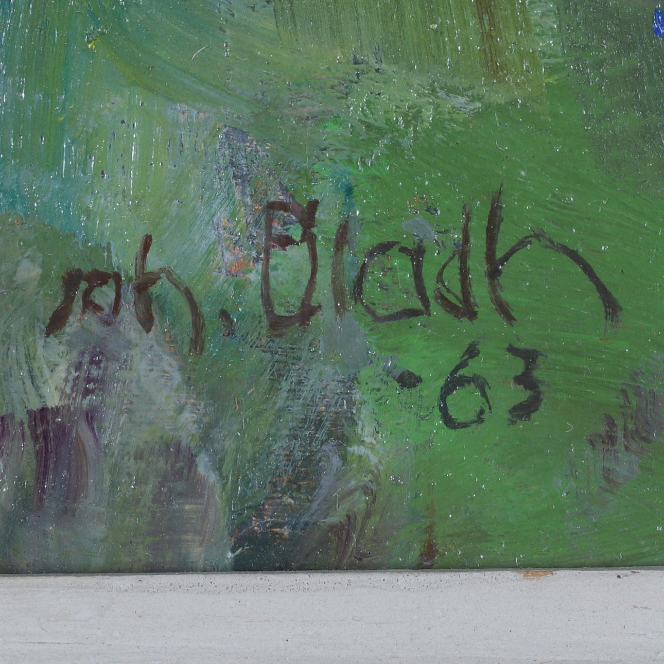 JOHAN BLADH. Blåklockor, olja på duk, signerad och daterad 63. Konst ...
