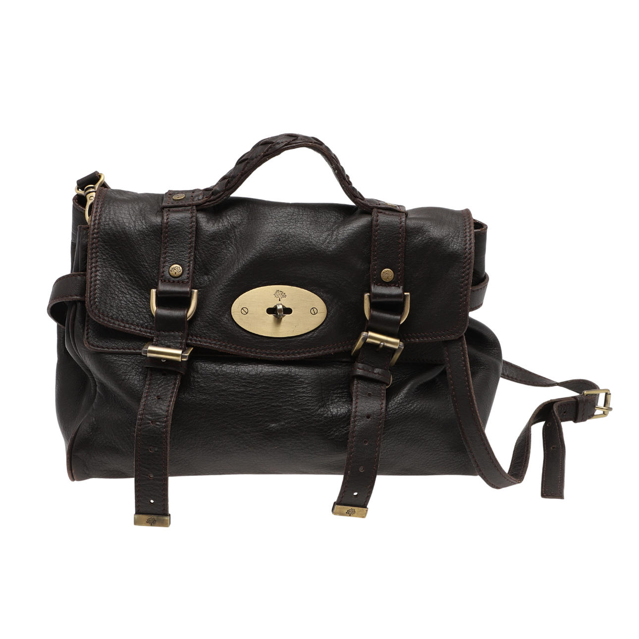 MULBERRY- EN BRUN ALEXA LÄDERVÄSKA.