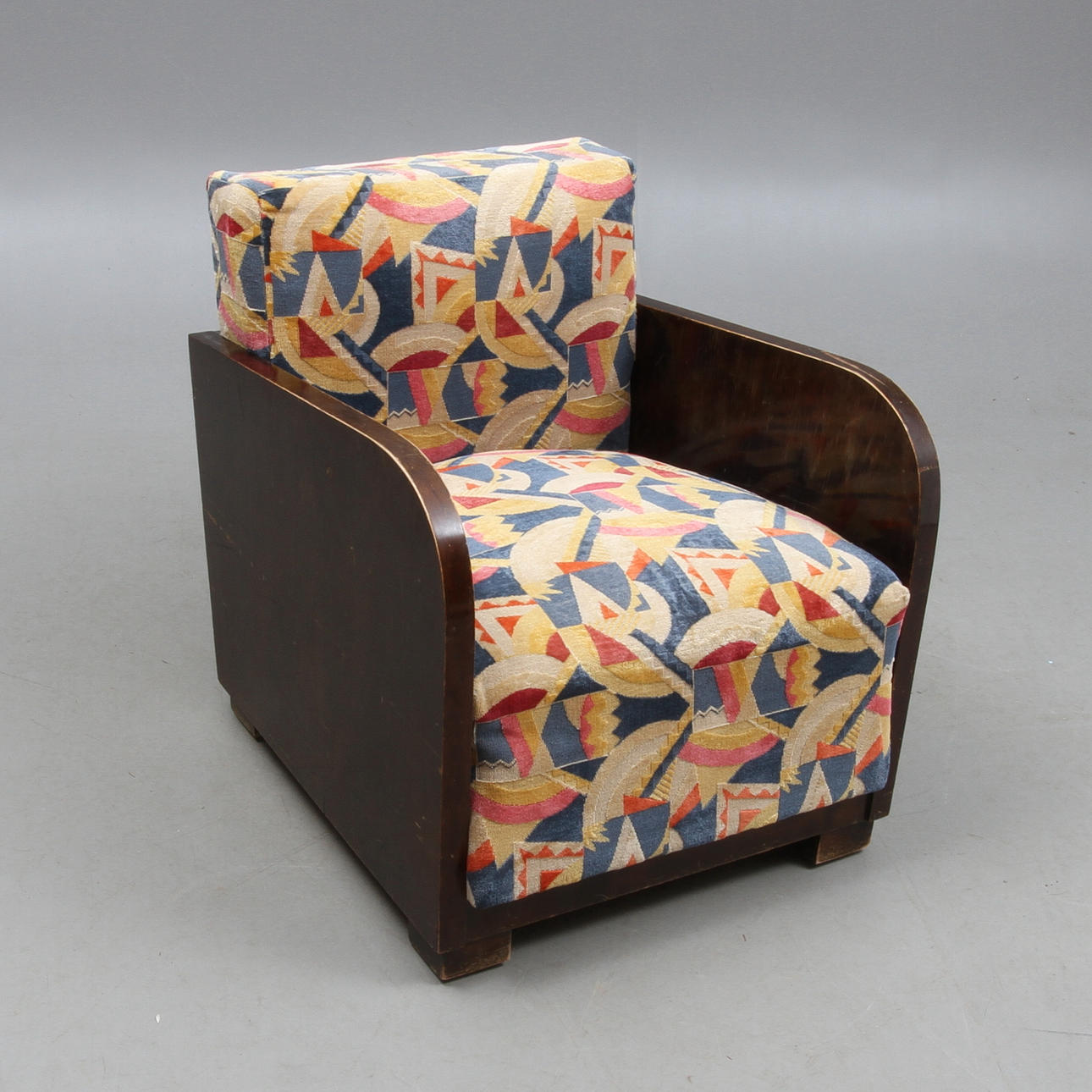 KARMFÅTÖLJ, art deco, 1930-tal.