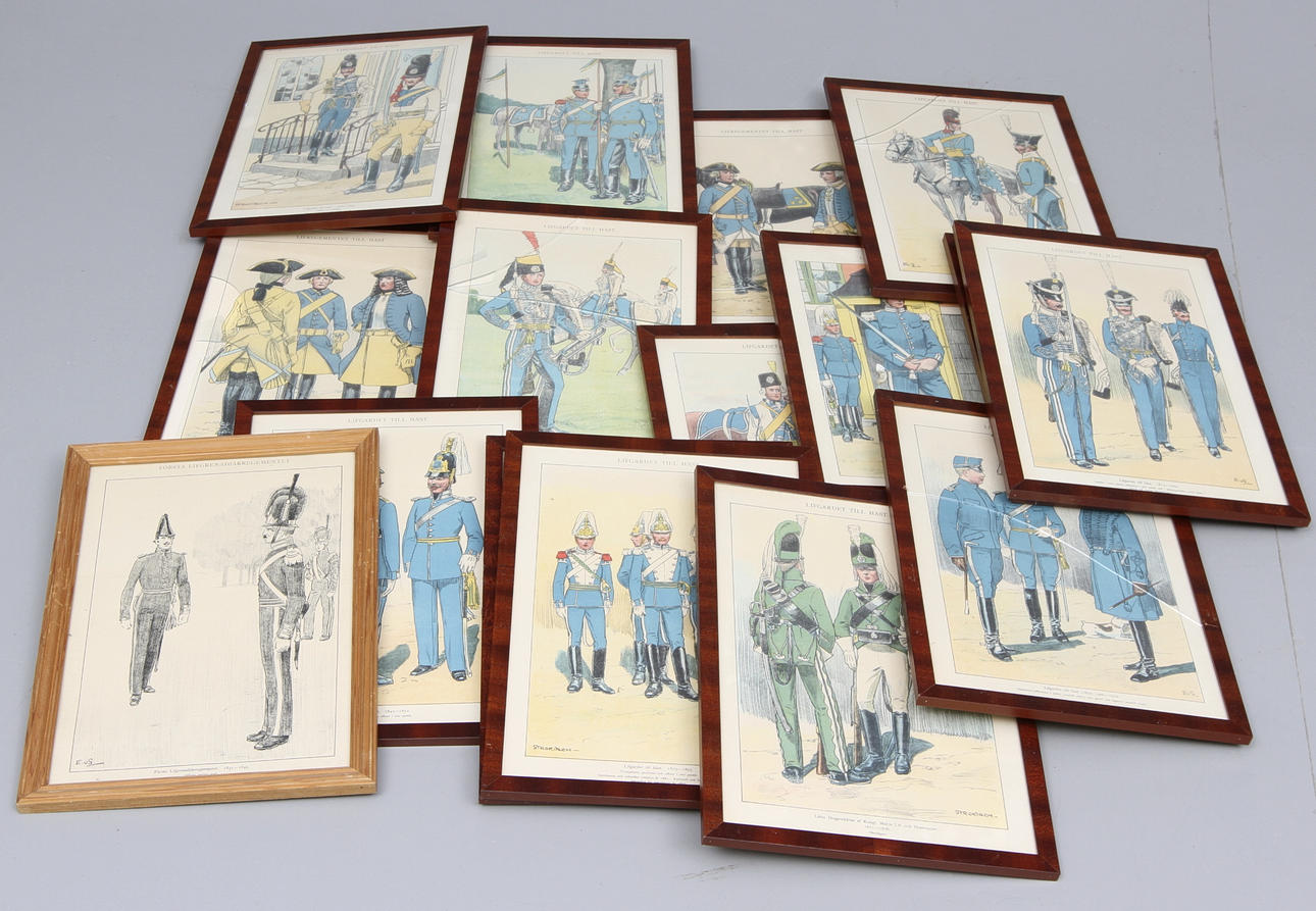 EINAR V. STROKIRCH. EFTER. SOLDATTAVLOR, 15st, 31 X21 cm.